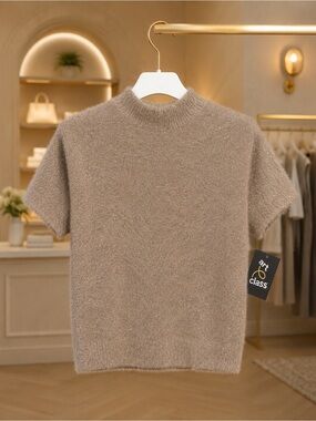 Art Class Sparkle Knit Sweater – Sleepy Rose – Size Medium (7/8)